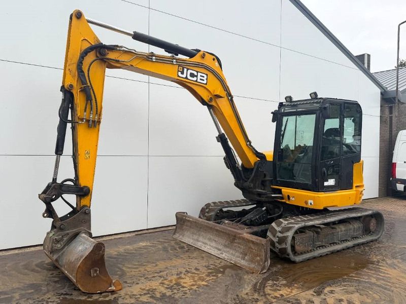 2019 JCB 86C-1 mini excavator, side view