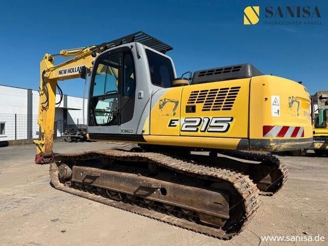 2006 New Holland E215 crawler excavator, rear three-quarter view