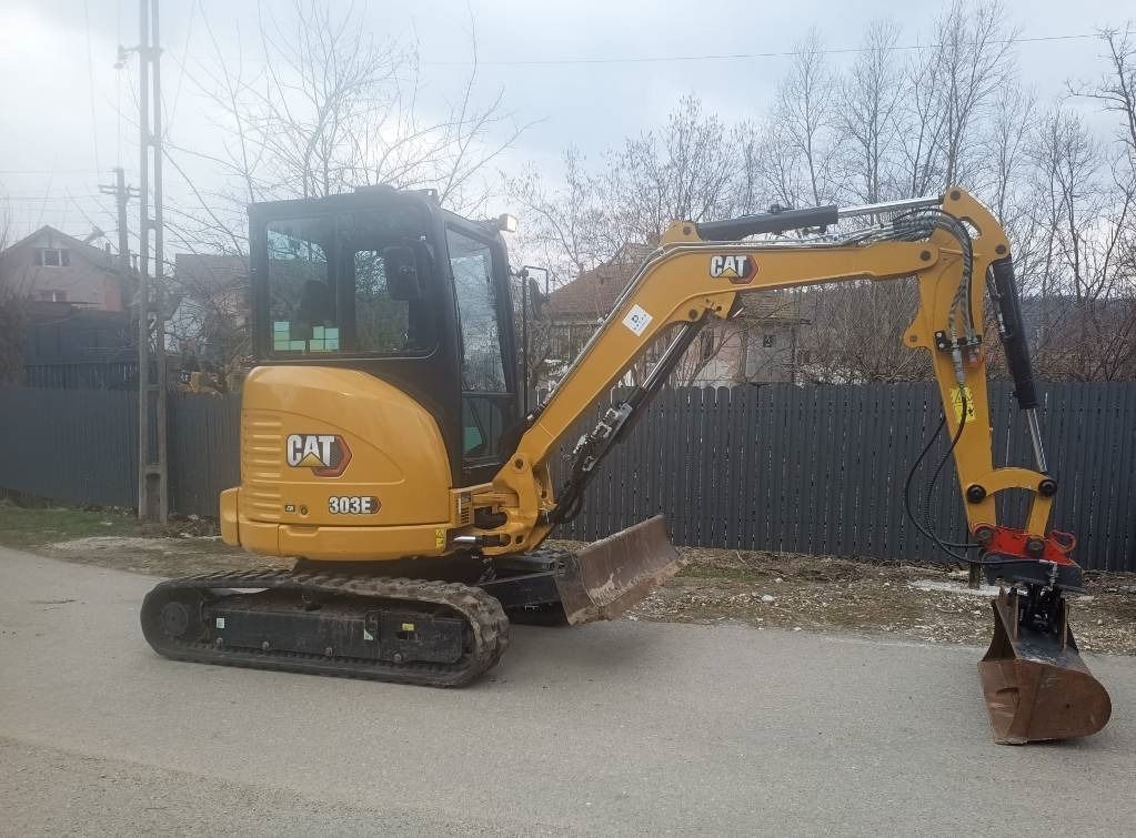 2021 Caterpillar 303E crawler excavator side view