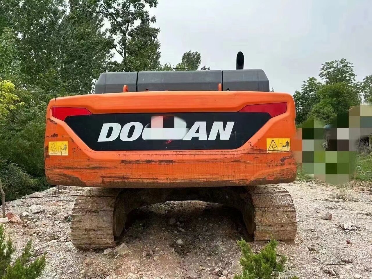 2022 Doosan DX340LC crawler excavator rear view 2022 Doosan DX340LC crawler excavator rear view
