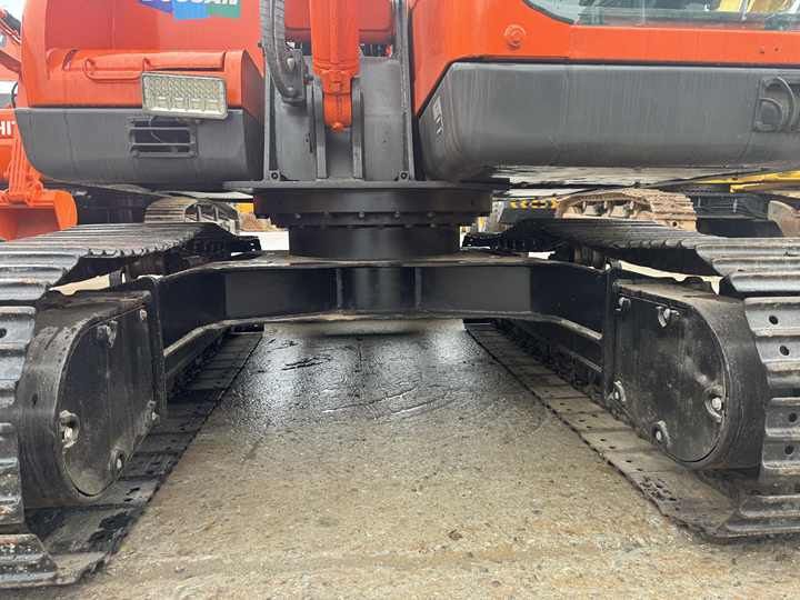 2020 Doosan DX225 crawler excavator, rear undercarriage view