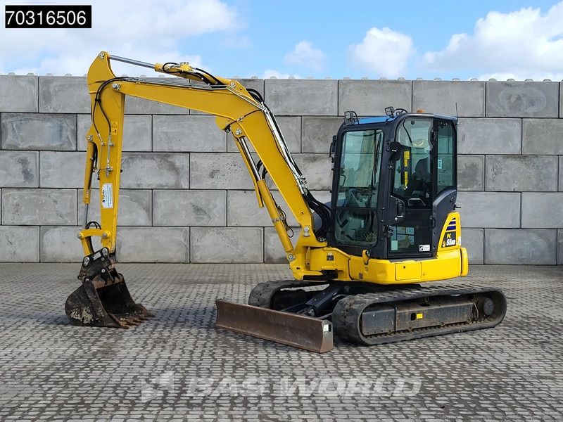 2024 Komatsu PC55MR-5 mini excavator, side view