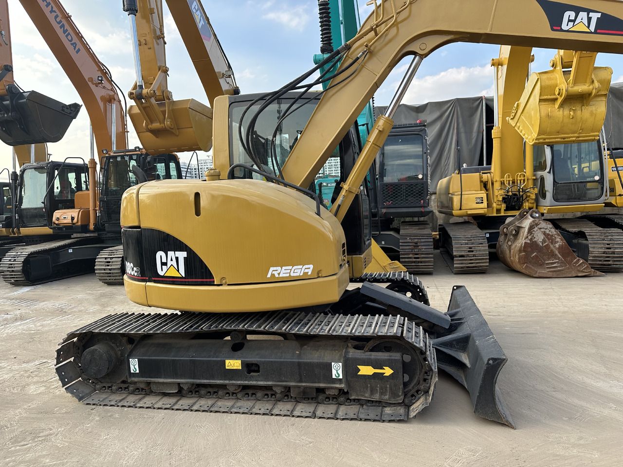 2024 Caterpillar 308CCR excavator side view 2024 Caterpillar 308CCR excavator side view