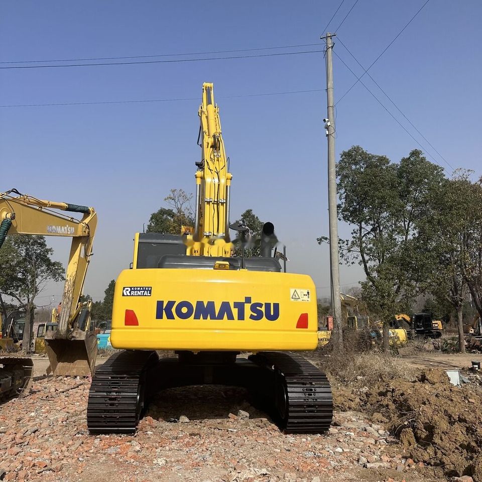Komatsu PC240-8 crawler excavator, rear view Komatsu PC240-8 crawler excavator, rear view