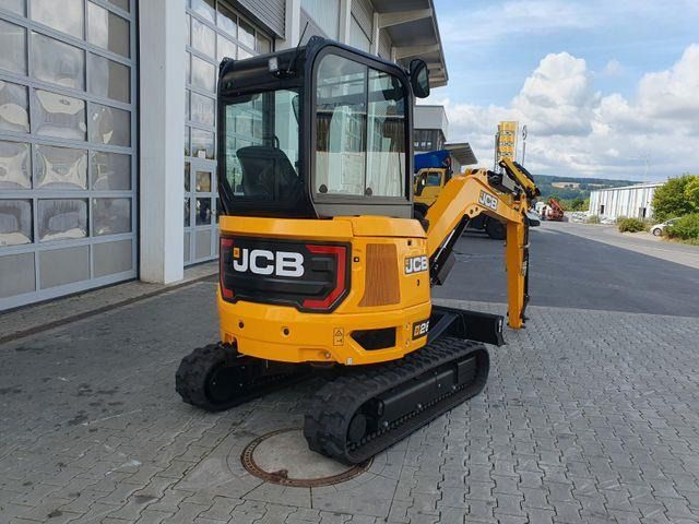 2025 JCB 26C-1 mini excavator rear three-quarter view 2025 JCB 26C-1 mini excavator rear three-quarter view