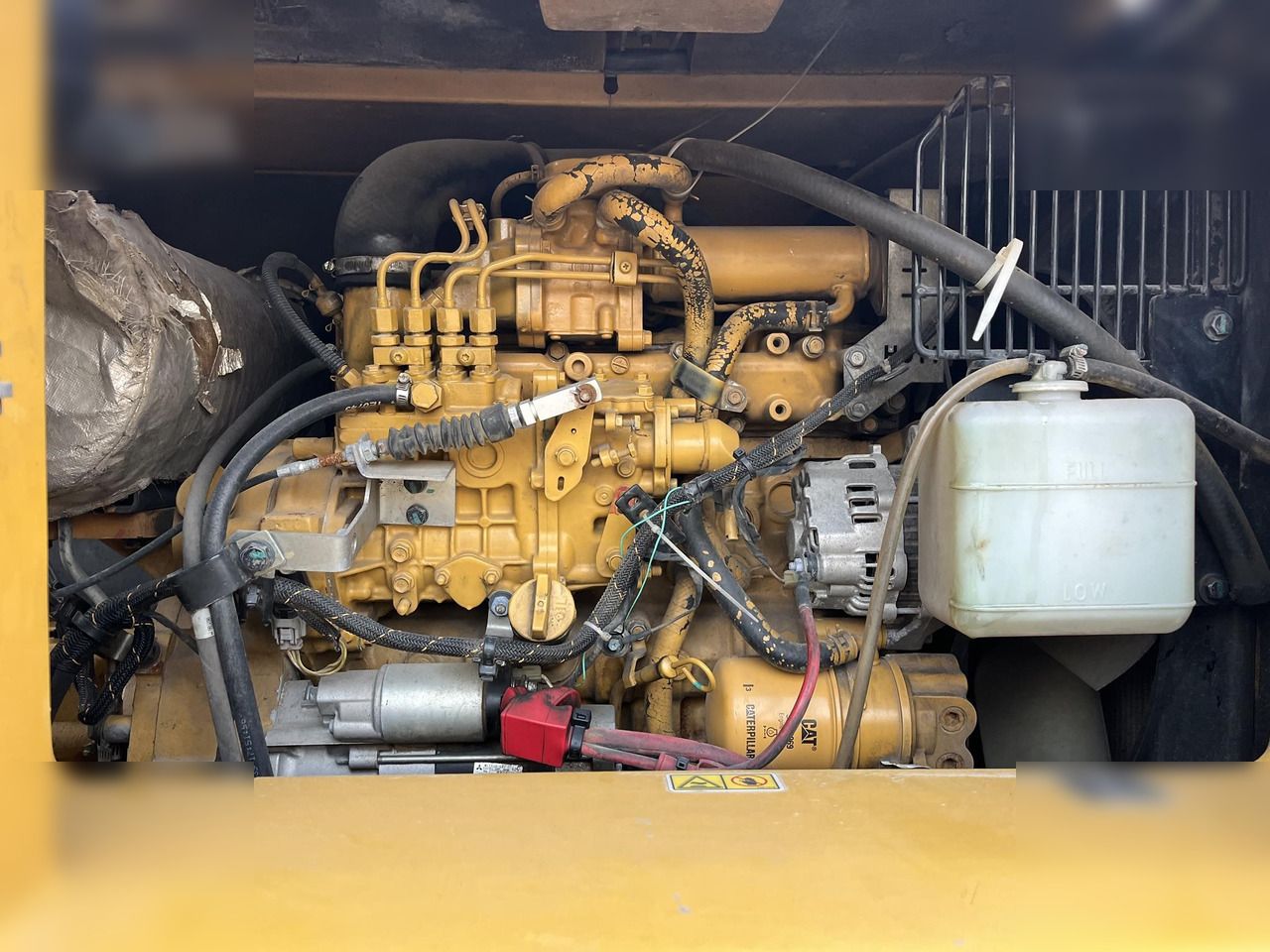 2019 Caterpillar 310 crawler excavator engine compartment view