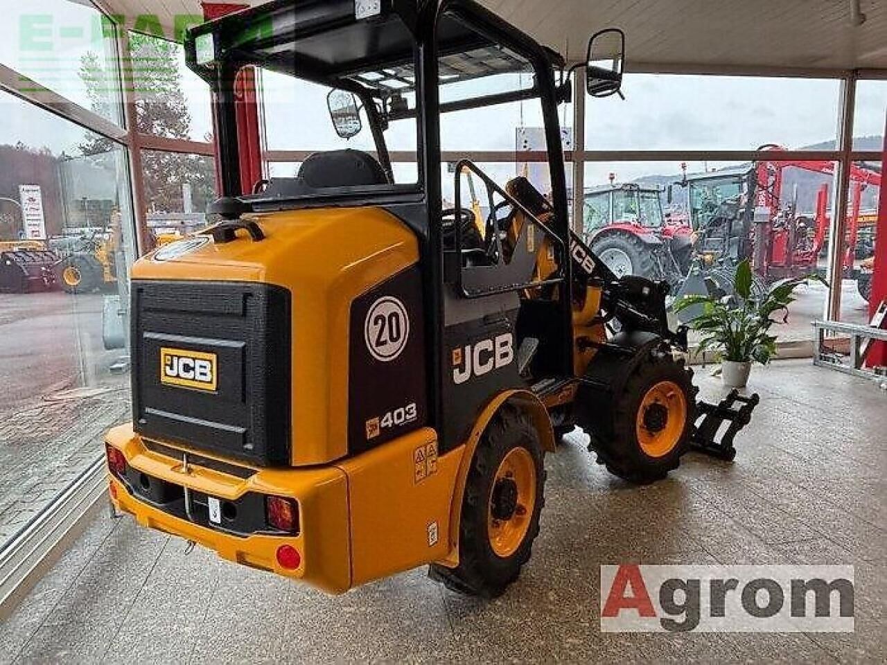 2023 JCB 403 SMART POWER mini excavator, rear three-quarter view