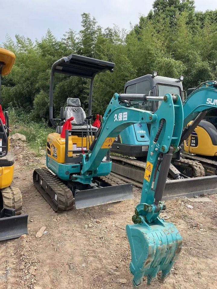 2024 Kubota U15 mini excavator, front three-quarter view