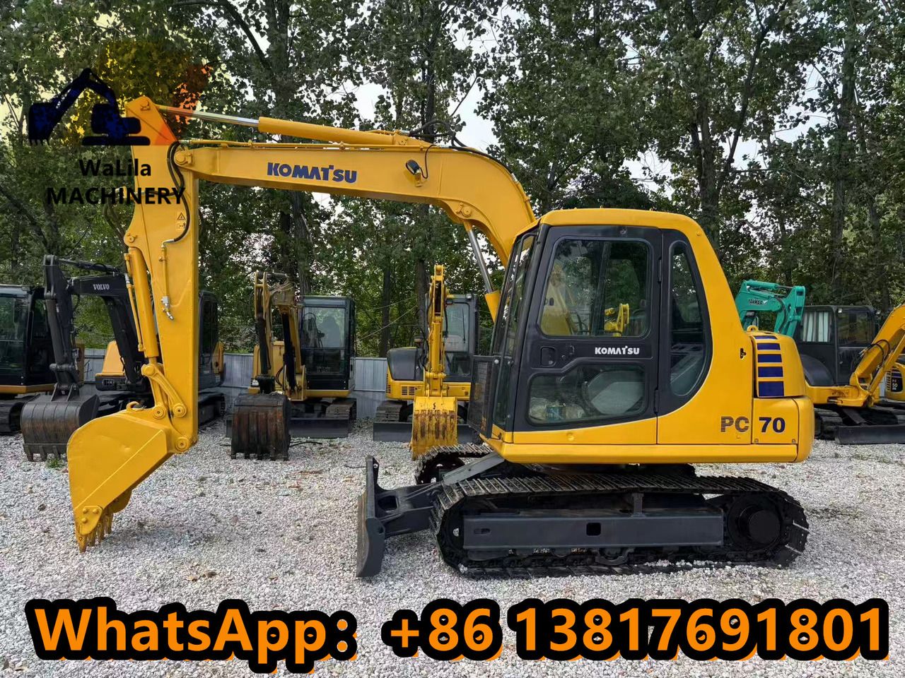 2019 Komatsu PC70 mini excavator, side view 2019 Komatsu PC70 mini excavator, side view