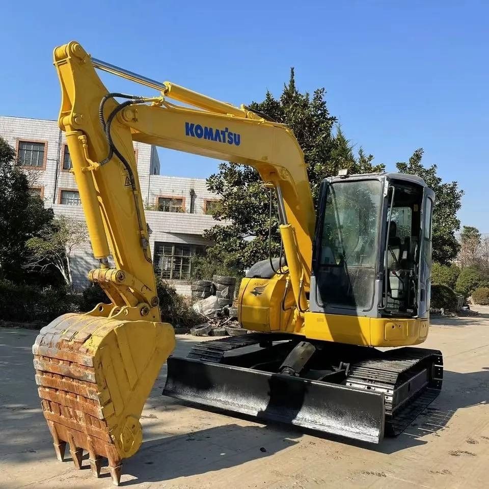 2023 Komatsu PC78US-6 mini excavator, front three-quarter view