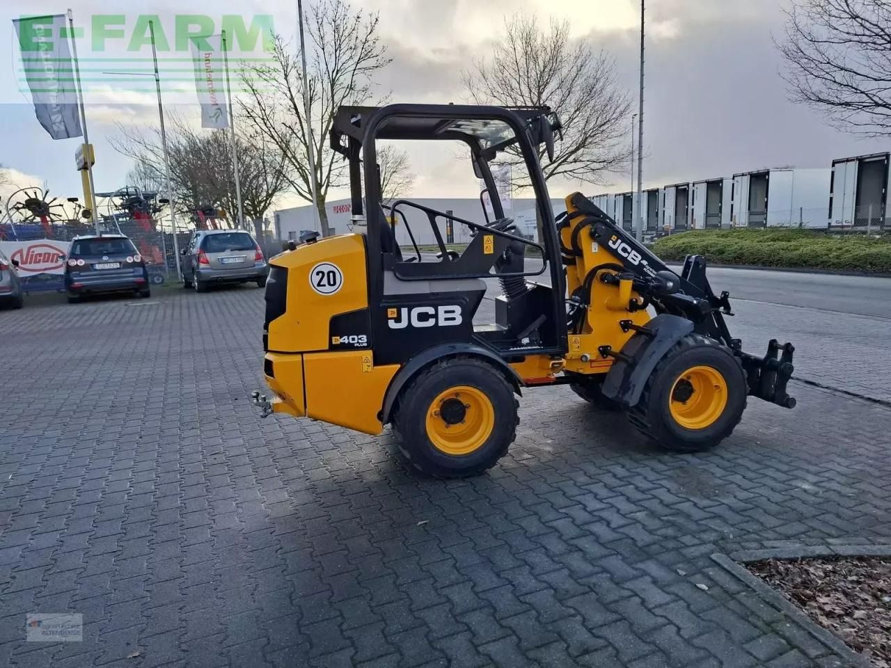 2022 JCB 403PLUS AGRI wheel loader, side view 2022 JCB 403PLUS AGRI wheel loader, side view