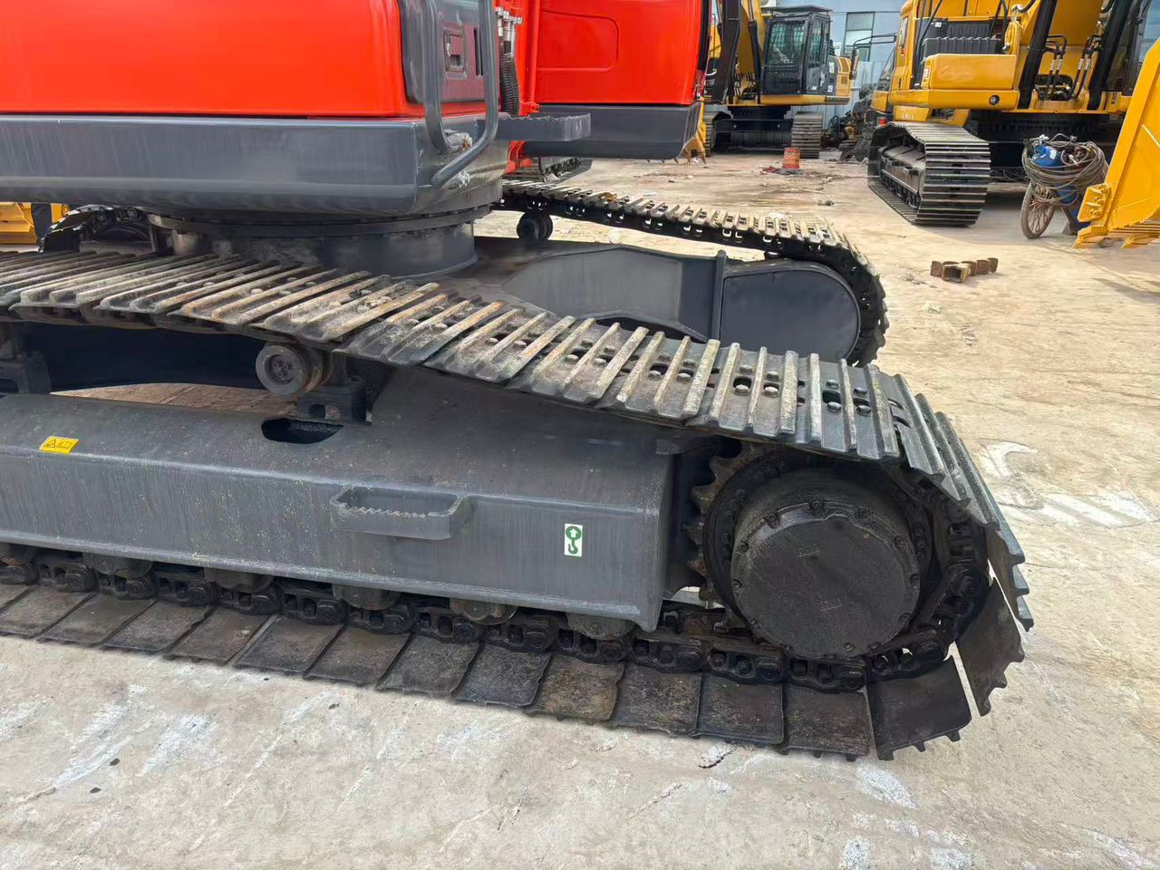 2023 Doosan DX225 crawler excavator undercarriage view