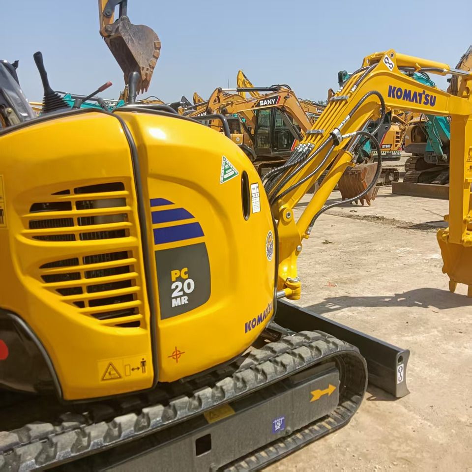 2023 Komatsu PC20 MR mini excavator, rear three-quarter view 2023 Komatsu PC20 MR mini excavator, rear three-quarter view