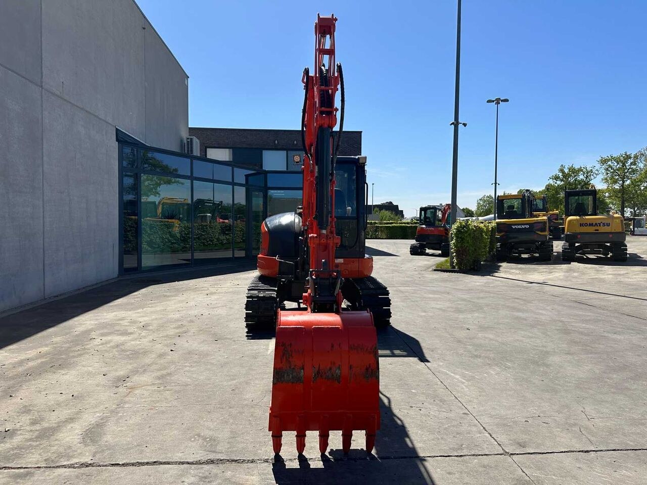 2014 Kubota KX165-5 mini excavator, front view