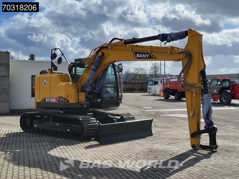 2024 Sany SY155U crawler excavator, side view