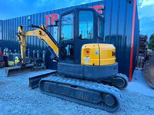 2016 Bobcat E50 mini excavator, rear three-quarter view 2016 Bobcat E50 mini excavator, rear three-quarter view