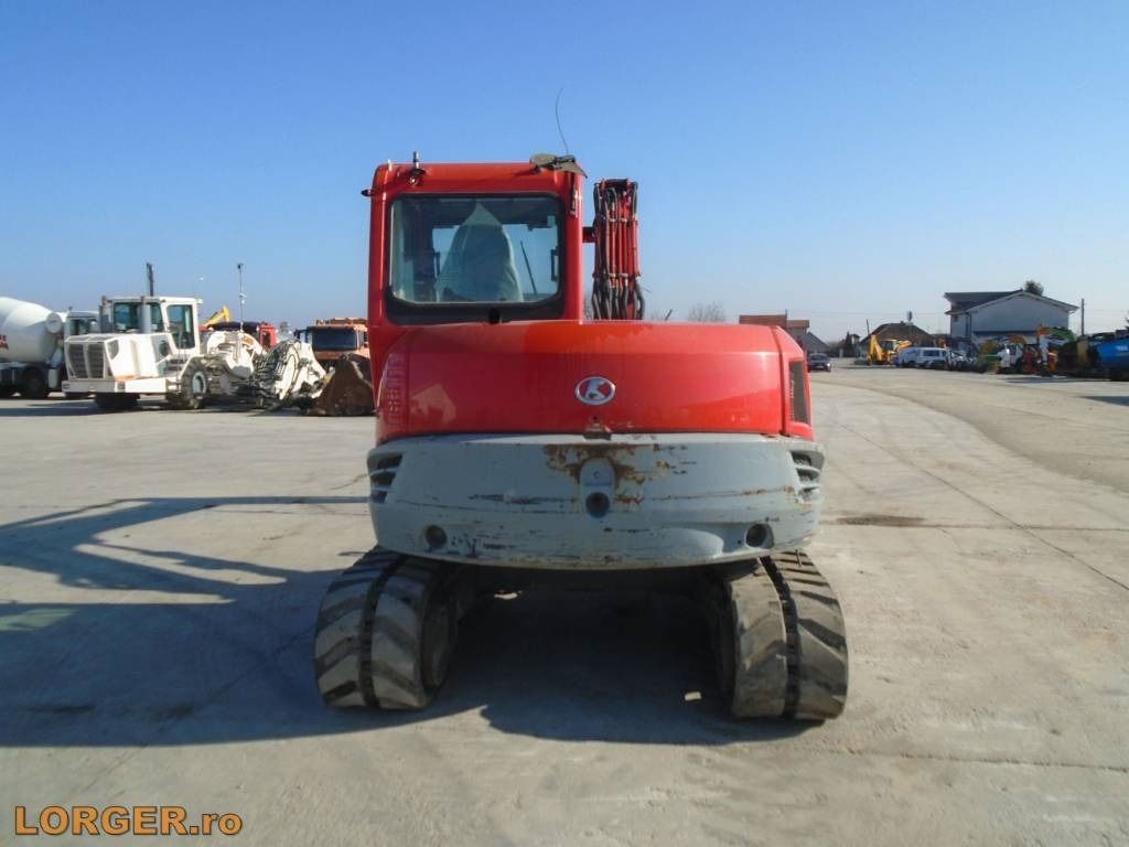 2013 Kubota KX080-3 crawler excavator, rear view 2013 Kubota KX080-3 crawler excavator, rear view