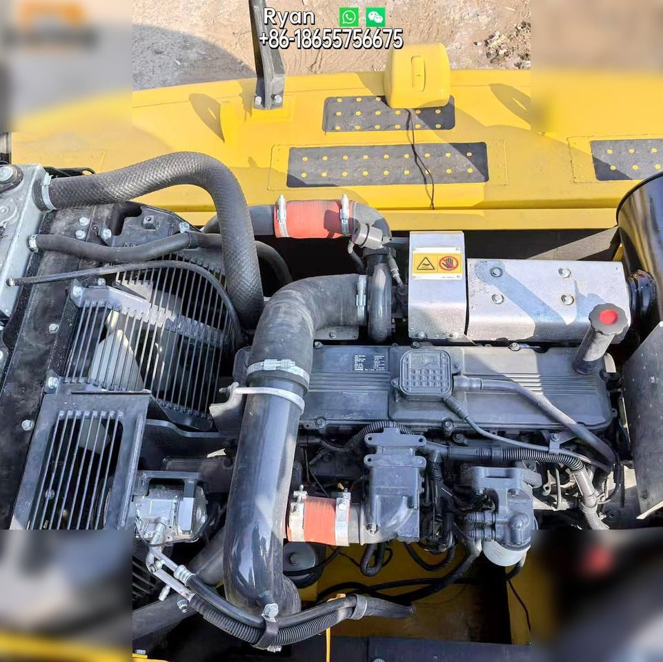 2022 Komatsu PC300 LC-8M0 crawler excavator engine compartment view
