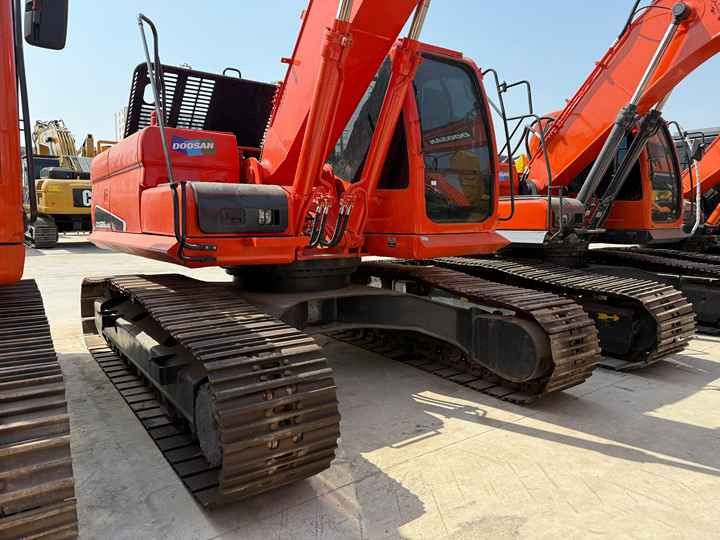 2022 Doosan DX225LC-9C crawler excavator, rear three-quarter view