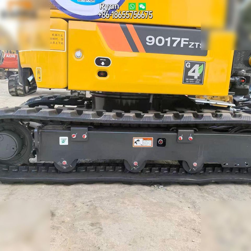 2025 LiuGong 9017F ZTS mini excavator side view of the undercarriage