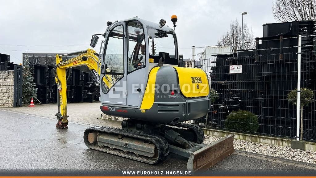 2017 Wacker Neuson 3503 RD VDS mini excavator, rear three-quarter view 2017 Wacker Neuson 3503 RD VDS mini excavator, rear three-quarter view