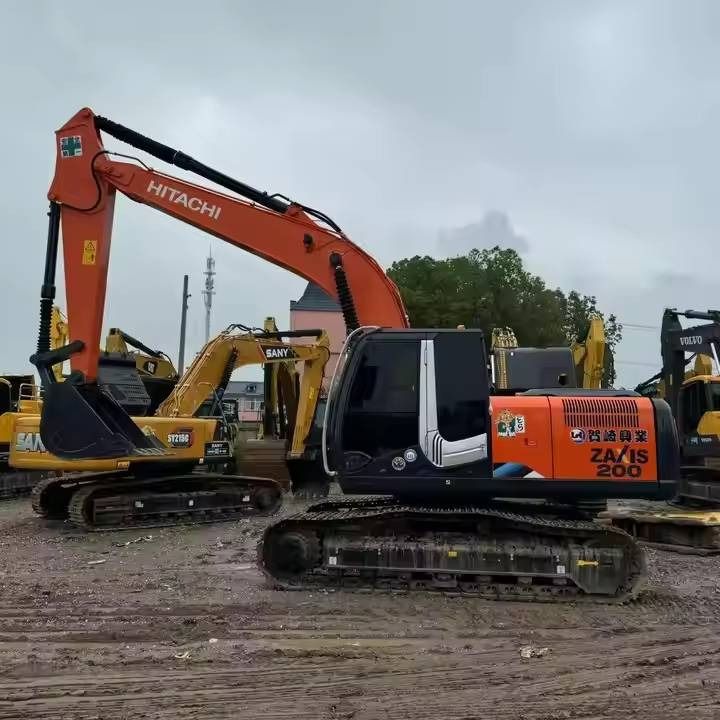 2024 Hitachi Zaxis 200 crawler excavator side view 2024 Hitachi Zaxis 200 crawler excavator side view