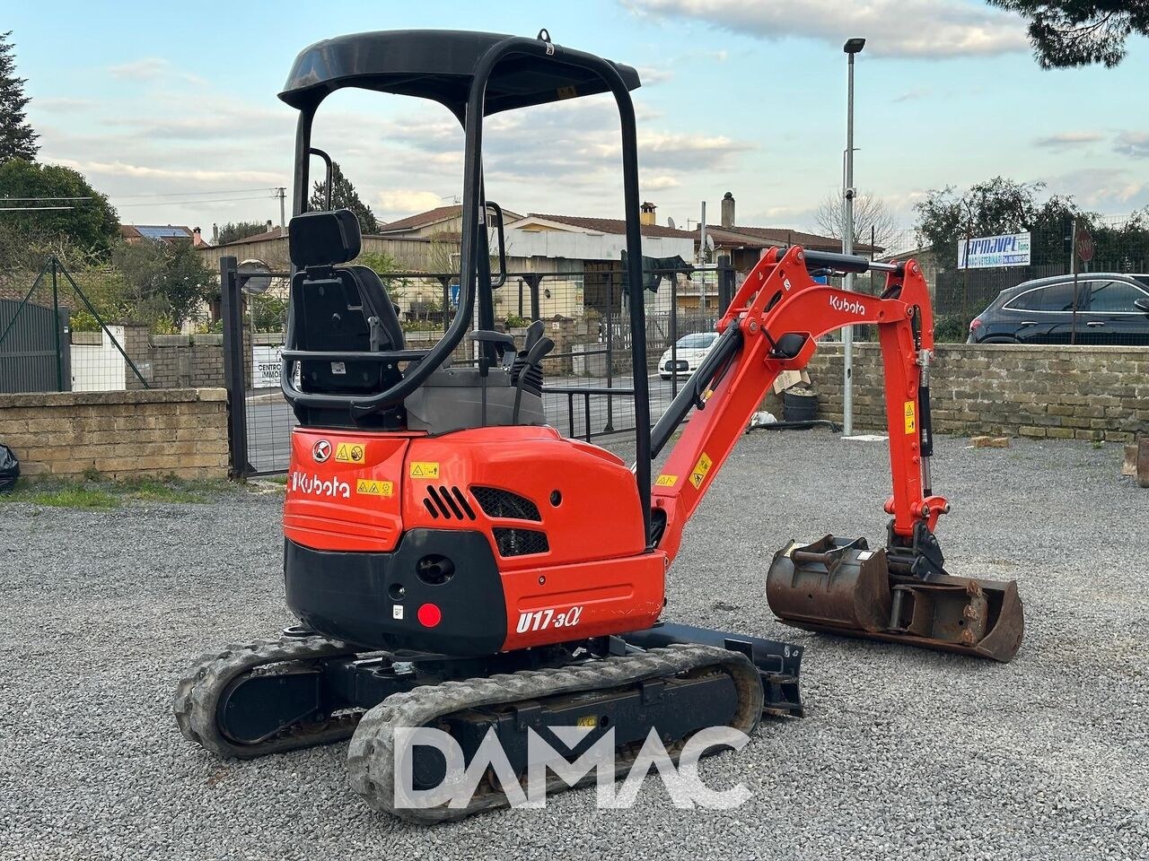 2020 Kubota U17-3A mini excavator, rear three-quarter view 2020 Kubota U17-3A mini excavator, rear three-quarter view