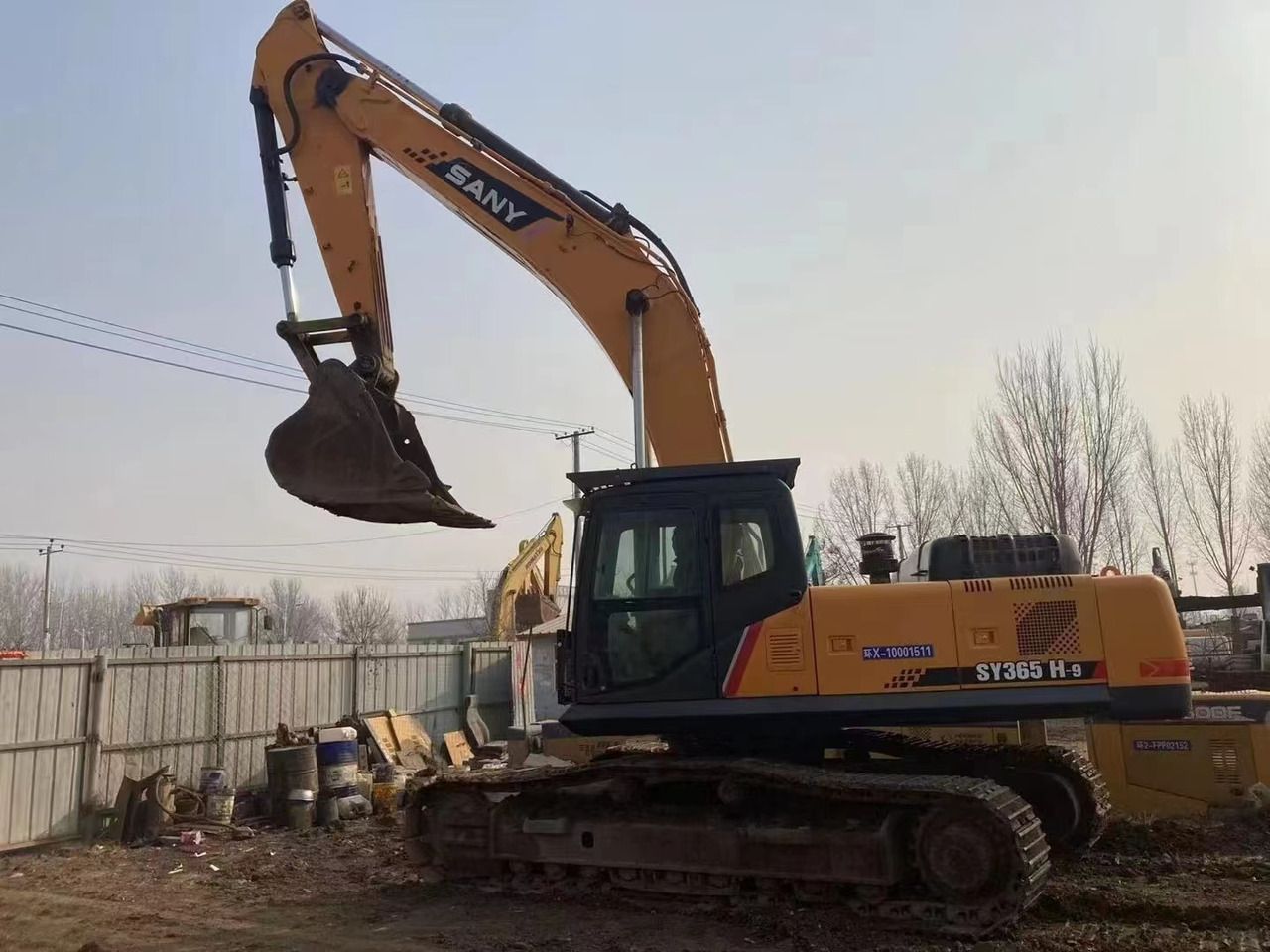 2019 Sany SY365H-9 crawler excavator side view