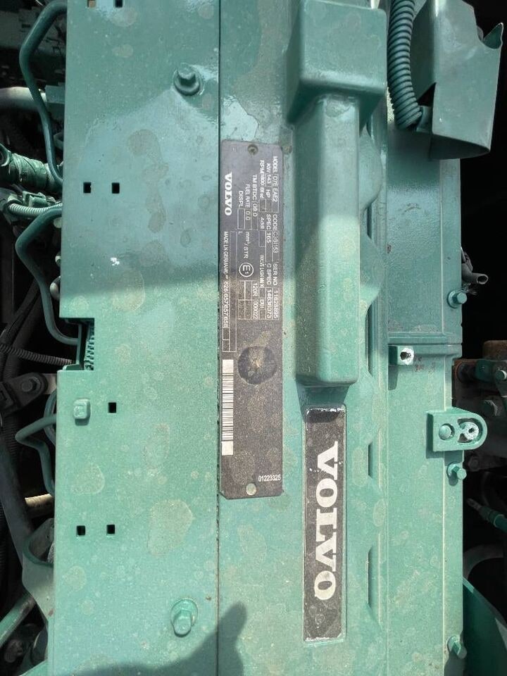 2025 Volvo EC290 crawler excavator engine identification plate