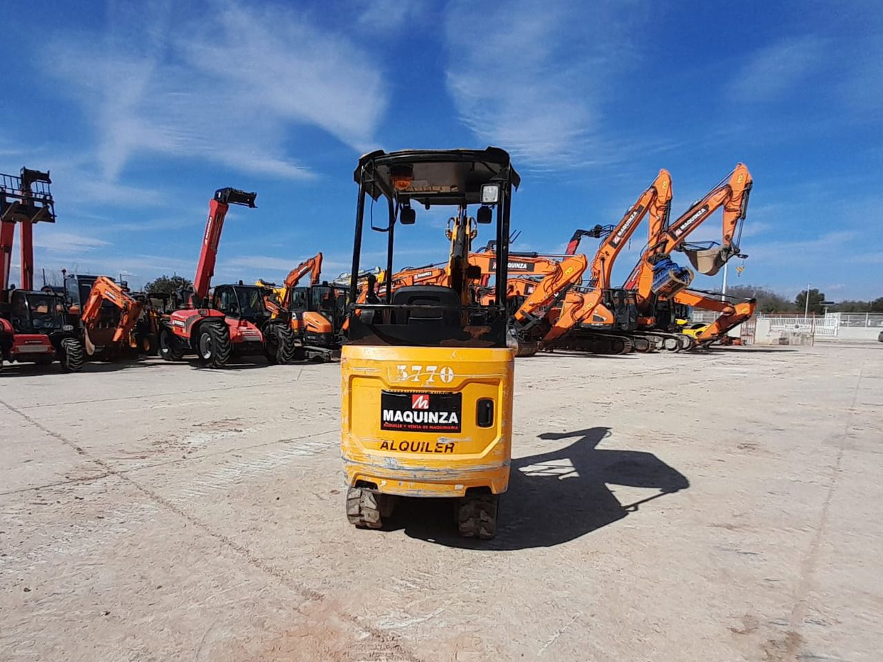 2019 JCB 15C Mini Excavator rear view