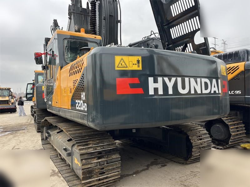 2022 Hyundai HX220HD crawler excavator rear three-quarter view