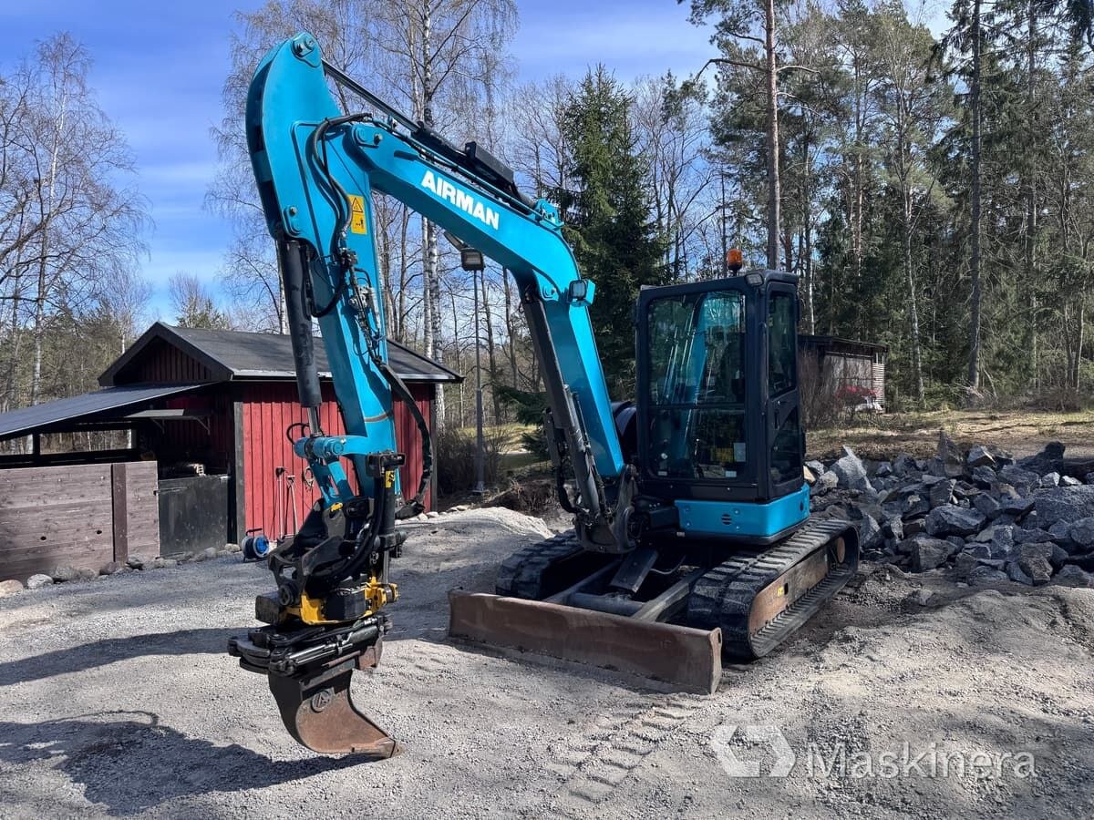 2019 Airman AX55U-6A crawler excavator, side view