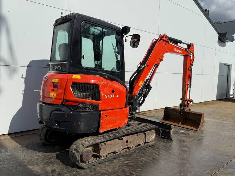 2020 Kubota KX037-4 mini excavator, rear three-quarter view 2020 Kubota KX037-4 mini excavator, rear three-quarter view