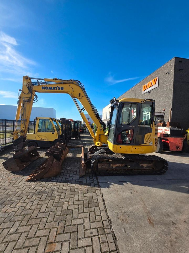 2016 Komatsu PC88MR-10 mini excavator, side view 2016 Komatsu PC88MR-10 mini excavator, side view