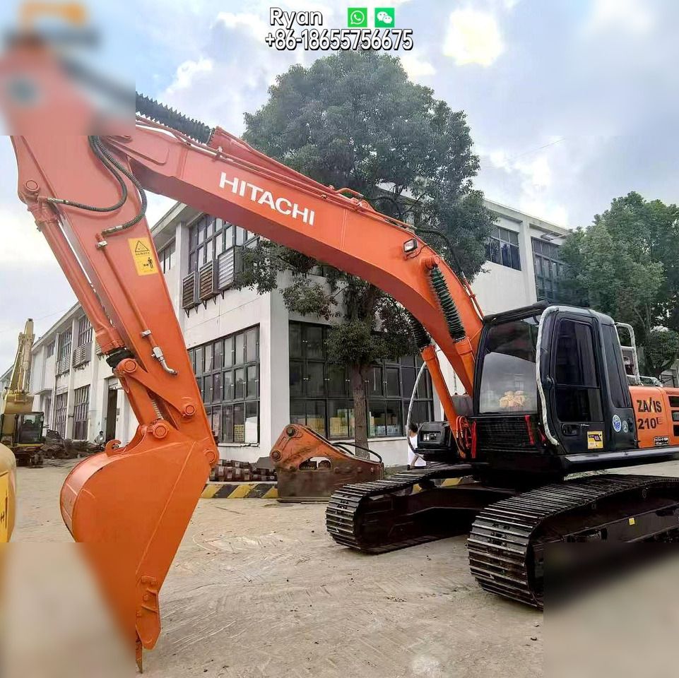 2019 Hitachi Zaxis 210E crawler excavator, side view