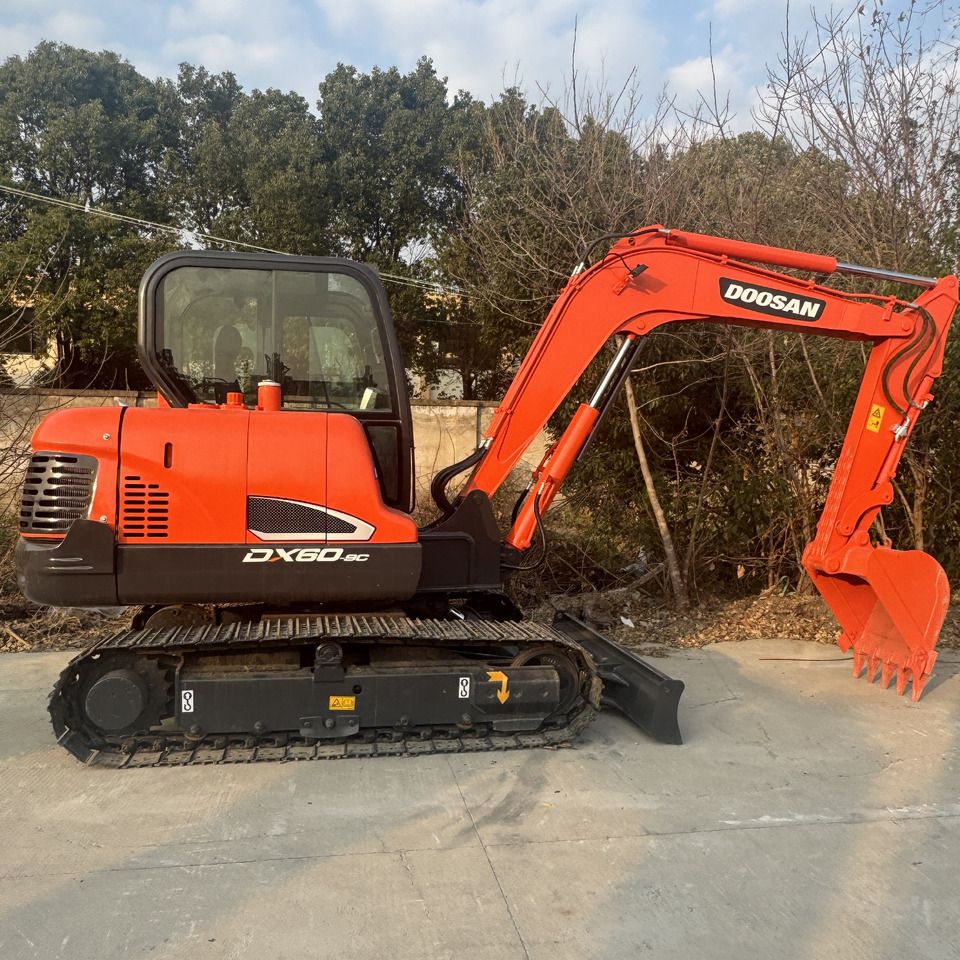 2023 Doosan DX60-9C mini excavator side view