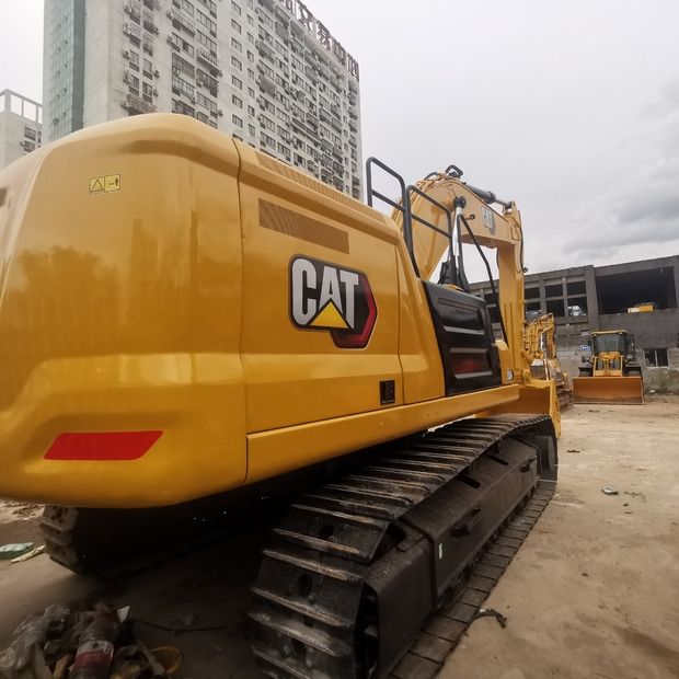 2020 Caterpillar 336 crawler excavator, rear three-quarter view 2020 Caterpillar 336 crawler excavator, rear three-quarter view