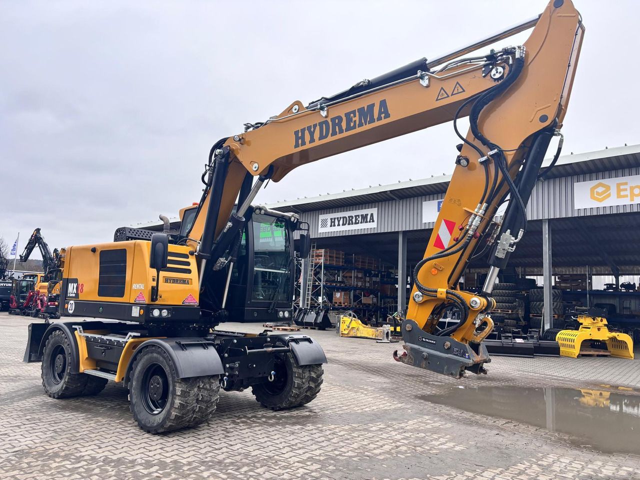 2023 Hydrema MX18G wheel excavator, side view 2023 Hydrema MX18G wheel excavator, side view