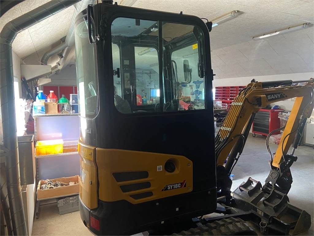 2024 Sany SY18C mini excavator, side view