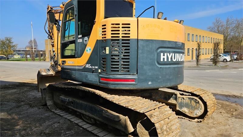 2016 Hyundai R145LCR-9A crawler excavator, rear three-quarter view