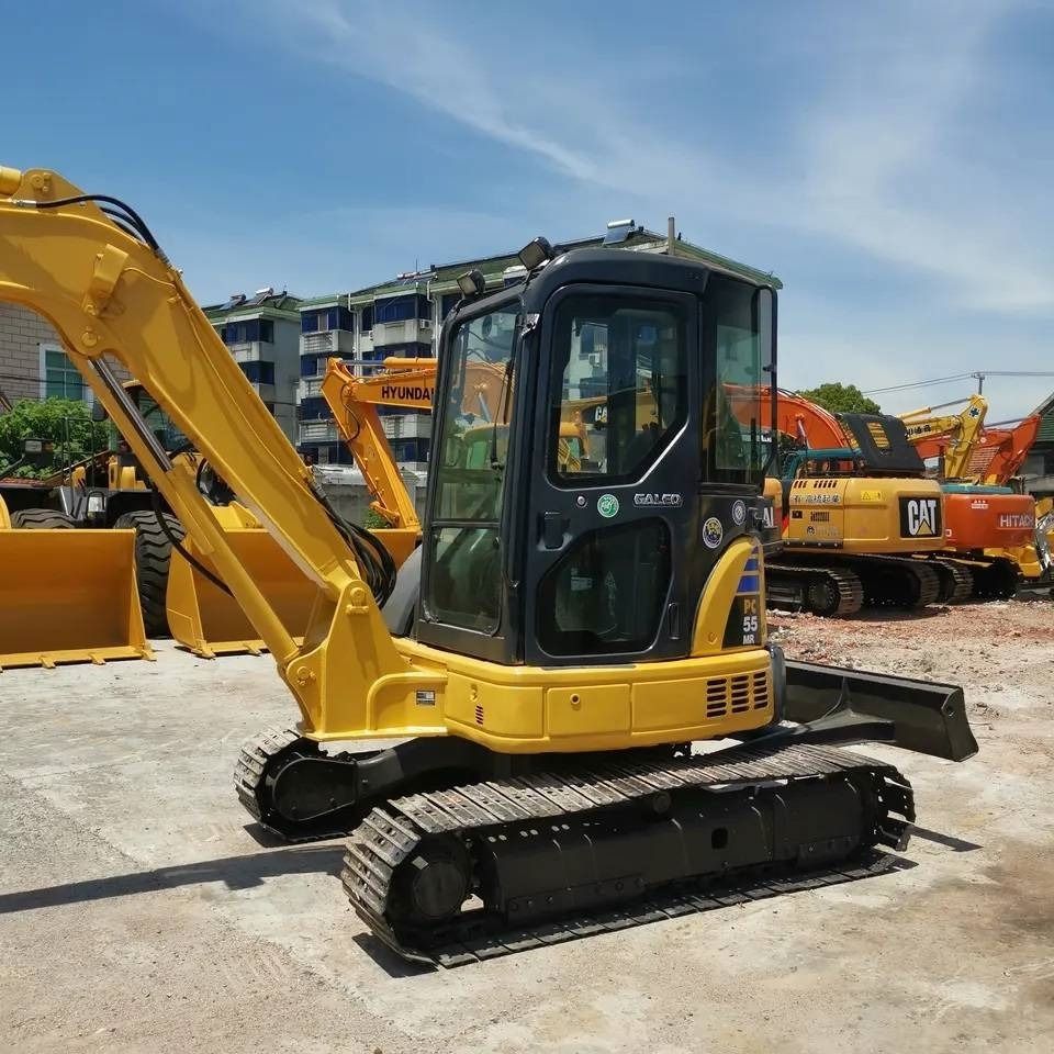 2020 Komatsu PC55MR mini excavator, side view