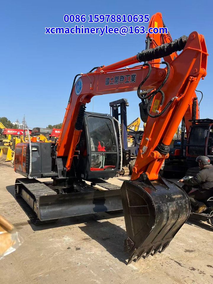 2023 Hitachi ZX70 crawler excavator, front three-quarter view 2023 Hitachi ZX70 crawler excavator, front three-quarter view