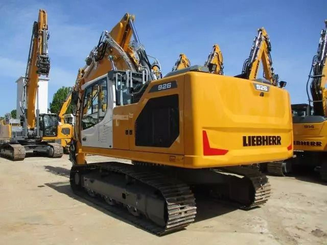 2023 Liebherr R926 crawler excavator, rear three-quarter view