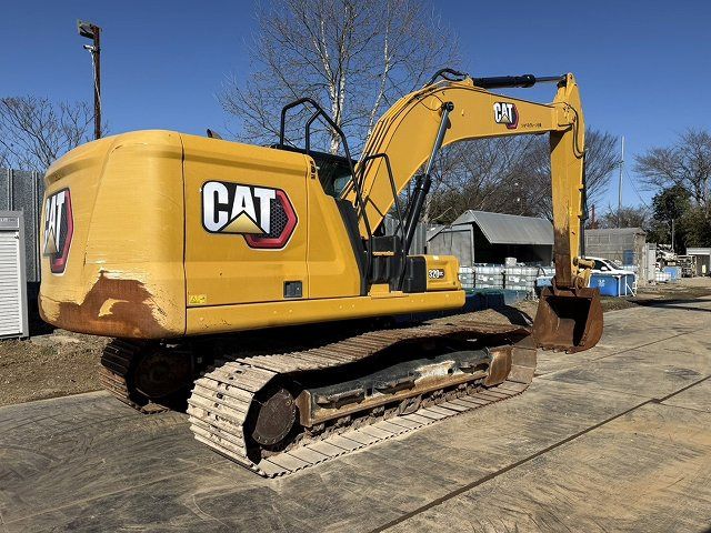 2020 Caterpillar 320GC crawler excavator, rear three-quarter view 2020 Caterpillar 320GC crawler excavator, rear three-quarter view