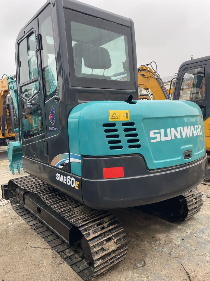 2023 Sunward SWE60E mini excavator rear view 2023 Sunward SWE60E mini excavator rear view