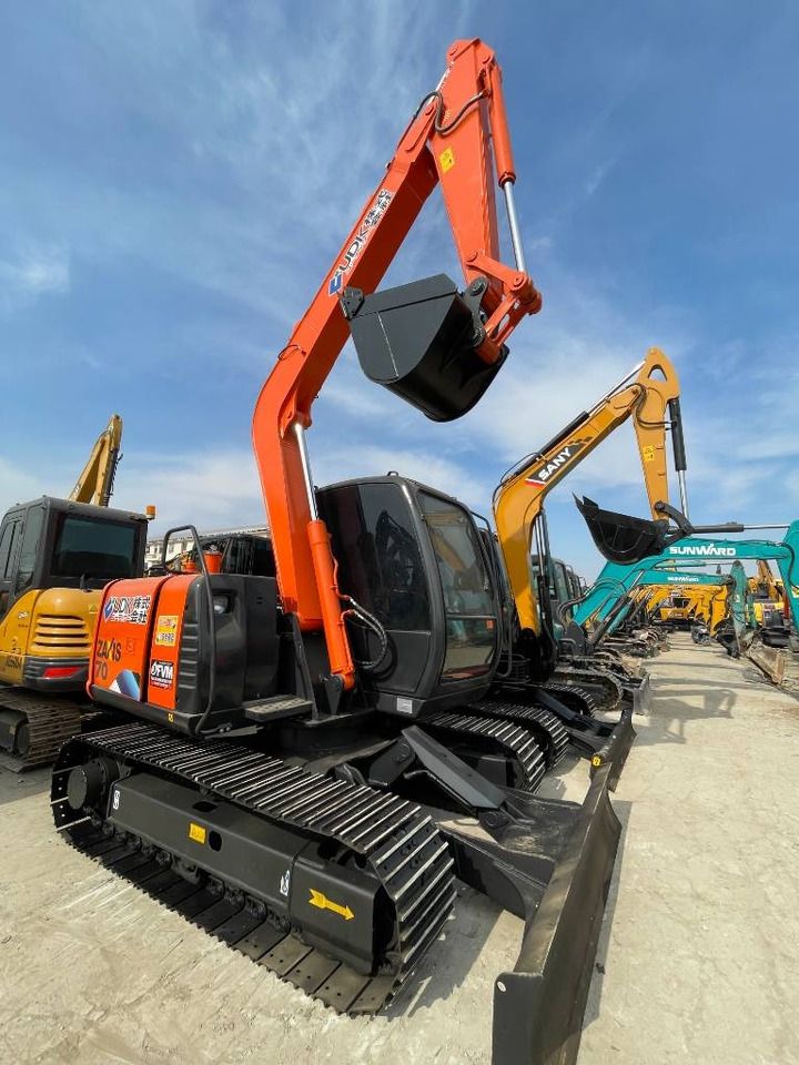 2025 Hitachi ZX70 mini excavator, side view 2025 Hitachi ZX70 mini excavator, side view