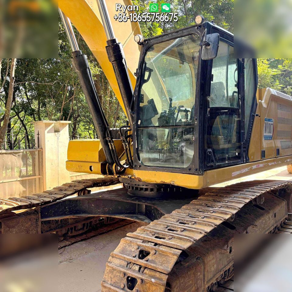 2022 Caterpillar 333 crawler excavator, front three-quarter view