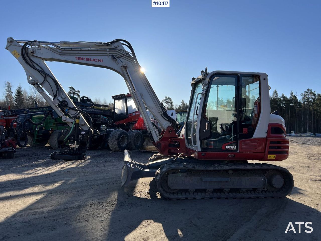 2022 Takeuchi TB290-2 mini excavator side view 2022 Takeuchi TB290-2 mini excavator side view