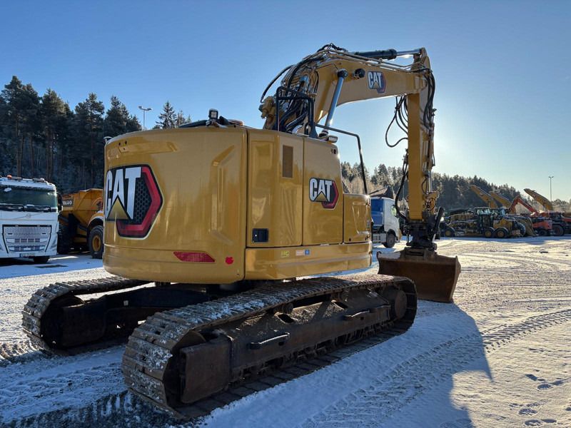 2020 Caterpillar 325-07A crawler excavator, rear three-quarter view
