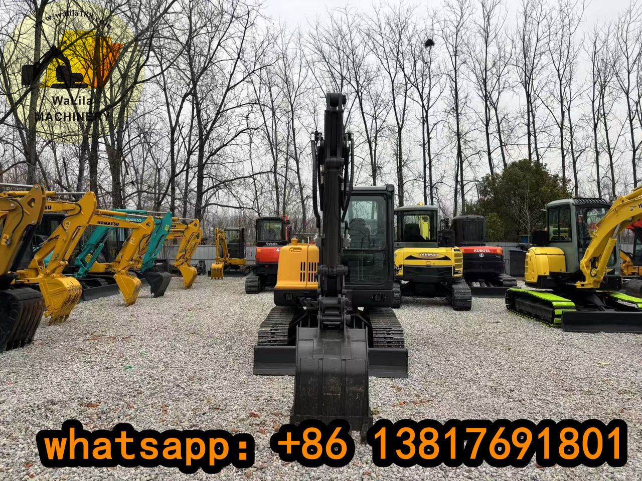 2022 Volvo EC55D mini excavator, front view 2022 Volvo EC55D mini excavator, front view